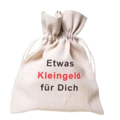 Produktbild von Geldgeschenk Leinenbeutel Etwas Kleingeld für Dich