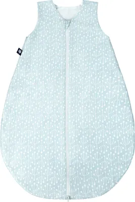Produktbild von Julius Zöllner Sommerschlafsack Jersey, 86 cm, Junge/Mädchen, Atmungsaktiv, Hellblau, Weiß