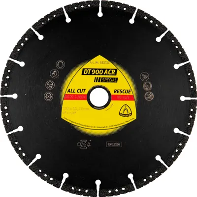 Immagine prodotto di Klingspor Diamanttrennscheibe DT 900 ACR Special (für Baustellenmaterialien)
