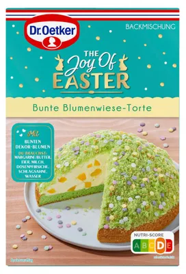 Productafbeelding van Dr. Oetker Taartmix "Paasbloemenweide", verpakking 337g