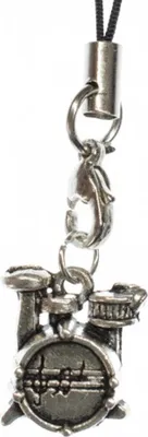 Produktbild von Schlagzeug Handyanhänger Miniblings Handyschmuck Musik Musikinstrument silber