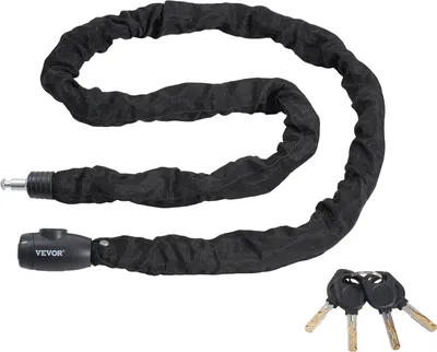 Obrázek produktu pro Zámek řetězu motocyklu na kolo 1.82m 10mm černý