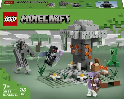 Image de LEGO Minecraft Jardin pâle - Jouets créatifs pour enfants - Biome jouet pour garçons et filles de 7 ans et plus - avec personnages de Minecraft - Mottenmann, Creeper, Skelett et Knarz - Cadeau - 21586