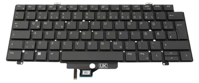 Image de Dell - Ersatztastatur Notebook - hinterleuchtet - QWERTZ - Deutsch (H75T5)