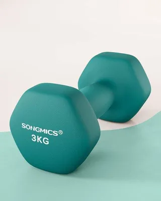 Image de Haltères courts avec revêtement en néoprène pour la musculation à domicile