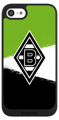 Produktbild von NIVOCASE Handyhülle für Apple iPhone SE (2020)  Hülle NIVOpure Case Schwarz Borussia Mönchengladbach Offizielles Lizenzprodukt BMG