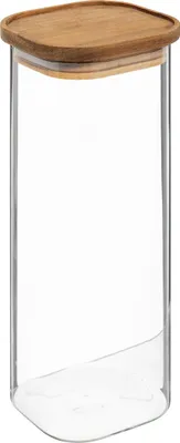 Image de Bocal en verre avec couvercle en acacia 2 l « hermet » - 5 five simply smart