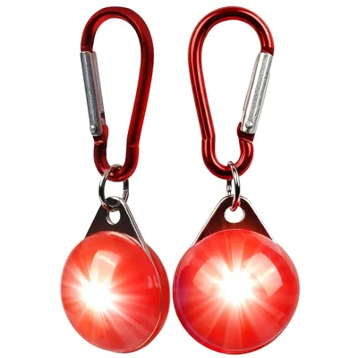 Produktbild von 2pcs Hundeleuchte, Clip-on Halsbandlicht, 3 Modi, für Hunde, Kinder, Jogger & Camper, Hundehängelampe(Rot)