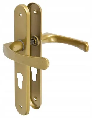 Produktbild von MetalKraft Türgriff Langes Schild 90 Einlass Gold KDW93