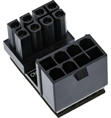 Productafbeelding van InLine® 26638E InLine® Stroomadapter, intern, 180°, ATX 8-pol stekker/aansluiting, voor desktop grafische kaart