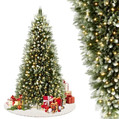 Immagine prodotto di Albero di Natale artificiale - Albero di Natale decorativo - Albero di Natale con effetto neve - Albero di Natale in PVC - Altezza: 225 cm