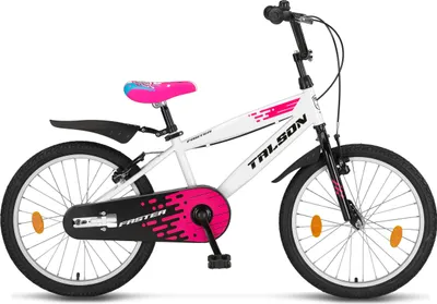 Produktbild von 20 Zoll Fahrrad TALSON Kinderfahrrad inkl. Kettenschutz und Zubehör Mädchen Weiß