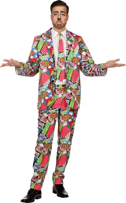 Produktbild von Pop Art Anzug - Kostüm für Karneval Halloween Größe: 54