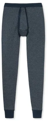 Produktbild von SCHIESSER Herren Unterhose lang - Original Feinripp Melange, Long Johns, Eingriff Dunkelblau XL