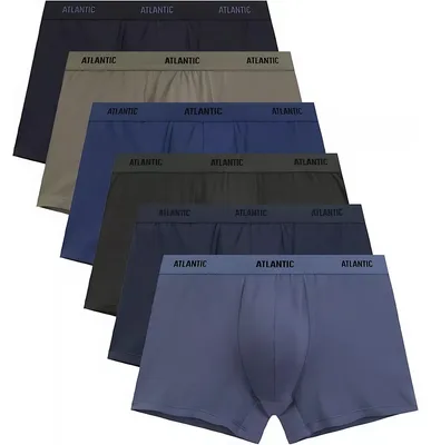 Produktbild von Boxershorts Atlantic 6er-Set aus Baumwolle in beige, khaki, blau XL