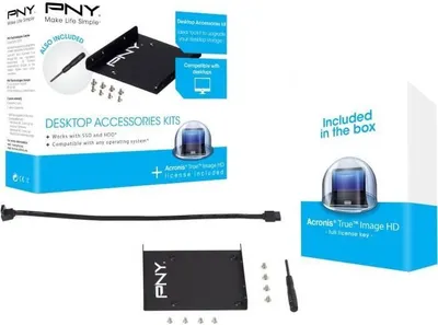 Zdjęcie produktu dla PNY Technologies P-72002535-M-KIT SSD Desktop UPGRADEKIT PNY SSD