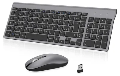 Immagine prodotto di Tastiera e mouse wireless, design ergonomico