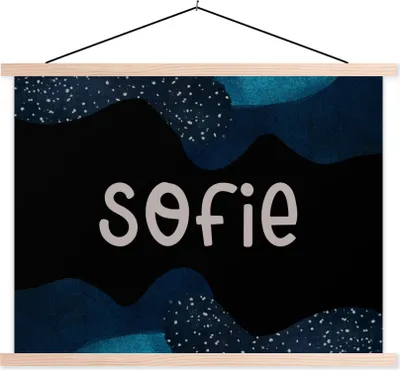 Produktbild von MuchoWow® Textilposter Sofie - Pastell - Mädchen 60x45 cm mit holzfarbenen Rahmen - Bild