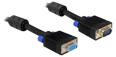Produktbild von Delock - VGA-Verlängerungskabel - HD-15 (VGA) (M) zu HD-15 (VGA) (W) - 2 m