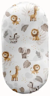 Produktbild von Spannbettlaken mit Gummizug 38x80 cm für Kinderwagen Moseskorb Wiege 100% Baumwolle