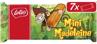 Obrázek produktu pro Lotus Cake Mini Madeleine Milk 119g – Jemné mini sušenky s příchutí mléka