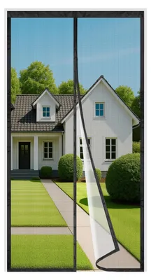 Produktbild von Magnetisches Fliegengitter für Tür und Fenster mit automatischer Verschlussfunktion