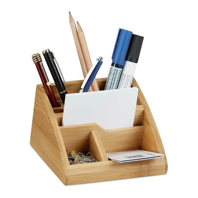 Obrázok produktu pre relaxdays 10022187_0 relaxdays Schreibtisch-Organizer braun