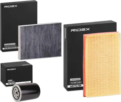 Produktbild von RIDEX Filterset Inspektionspaket Filtersatz für VW GOLF III (1H1) GOLF III Variant (1H5) Vento (1H2)