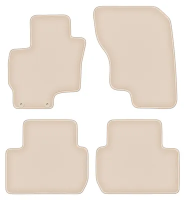 Produktbild von DURBAN Beige Velours-Fußmatten-Set für Mitsubishi Outlander III PHEV SUV (2012-)