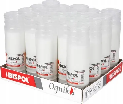Zdjęcie produktu dla Wkłady do zniczy parafinowe BISPOL WP6N 144H 18szt.