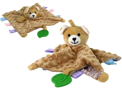 Produktbild von Lean Teddybär Plüsch Kuscheldecke Rassel Rassel