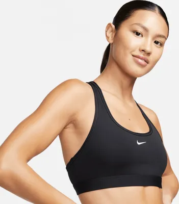 Zdjęcie produktu dla Nike W Nk Swsh Lgt Spt Biustonosz Czarny/Biały Czarny/Biały Xxl