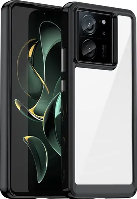 Immagine prodotto di Custodia per Xiaomi 13T / 13T Pro / Redmi K60 Ultra trasparente, antiurto TPU silicone custodia protettiva nero