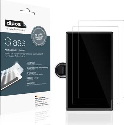 Produktbild von 2x Schutzfolie für Lamtto RC19 - Anti-Shock 9H Folie dipos Glass Kunststoffglas