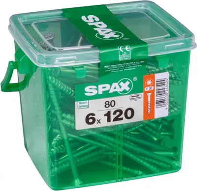 Obrázok produktu pre SPAX univerzálna skrutka WIROX, 6x120 mm, 80 kusov, 4191010601209