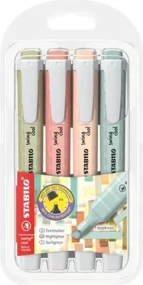 Immagine prodotto di STABILO swing cool NatureCOLORS evidenziatore 6 pz Punta smussata Multicolore
