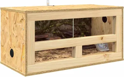 Produktbild von "Winter Sale" Terrarium Braun 60 x 30 x 30cm OSB - clorisNeu460833 - Terrarien