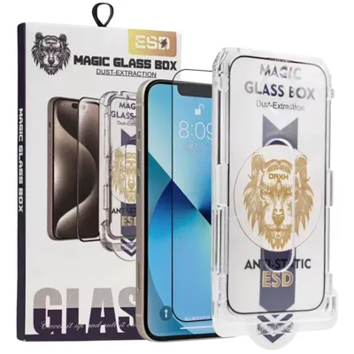 Produktbild von Panzerfolie Display Schutzglas Hartglas für Apple iPhone 11 / iPhone XR + Anbringhilfe + Reinigungstuch