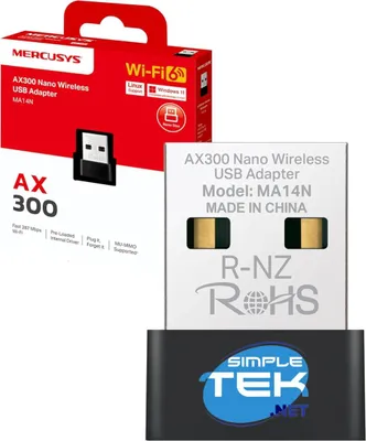 Immagine prodotto di Mercusys USB Nano Wi-Fi Adapter MA14N (AC3000/Dual Band USB)