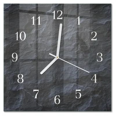 Produktbild von Tulup Glasuhr Wanduhr Küchenuhr Echt-Glas 30x30 cm Modern Dekorativ Geräuschlos Weiße Zeiger - Hintergrund