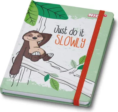 Produktbild von Nici 43481 - Notizbuch mit Hardvocer - Faultier