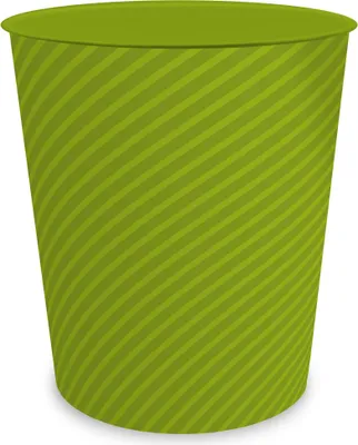 Produktbild von itenga Papierkorb ca. 11 Liter - STRIPE - grün