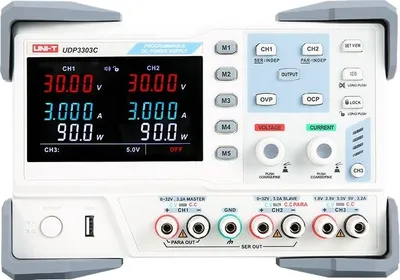 Image de UNI-T Labornetzteil UDP3303C, 3-Canaux, RS232, 0...30 V, 0...3 A, 195 W