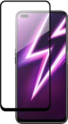 Produktbild von 5D Schutz Glas kompatibel mit realme 6 Pro Curved Panzer Folie Vollständig Klebend und Abdeckung