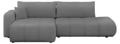 Produktbild von MIRJAN24 Ecksofa Furyn O, Wohnzimmer Eckcouch mit Bettkasten und Schlaffunktion, L-Form, Seite Links (Farbe: Velo 635)
