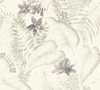 Produktbild von A.S. Création Blumentapete Exotic Life florale Tapete Vliestapete braun grau beige 10,05 m x 0,53 m