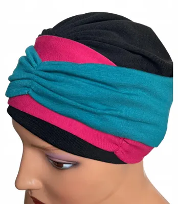 Image de Ensemble Eva Design Lila pour femmes, comprenant un turban et 3 pièces en bambou