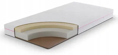 Matratze 90 x 180 cm H1/H2, Latex-Matratze mit Kokos & Kaltschaum, Bezug, beidseitig – Mooni