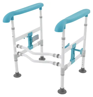 Produktbild von Verstellbare Toilettenstütze - Toilettenstützrahmen mit Armlehnen - Höhenverstellbar - Breitenverstellbar - Für Senioren und Menschen mit Behinderung