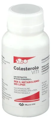 Produktbild von COLESTEROLO Nahrungsergänzungsmittel Kapseln 90 Stück mit Monacolin K und Oleuropein